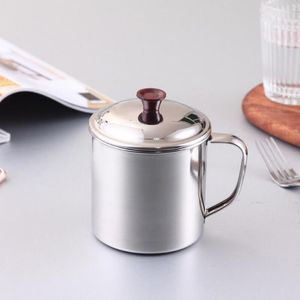 Copos pires moda xícara de chá 250ml durável prata cor viagem acampamento caneca bebendo prático