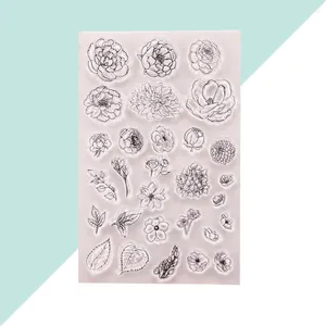 Lagringsflaskor Klar stämpel Transparent SEAL -frimärken för DIY Scrapbooking Craft Po Diary Decoration (T1509)