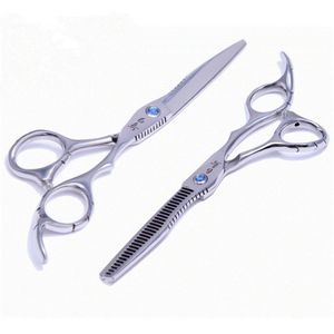 Hair Scissors 6 2pc lot Barber Scissors Shear Cutting Thinning Scissor 30% Thinning Straight Snips Pinking Shears235S