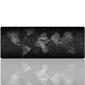 Large Gaming Mouse Pad - Portable Large Desk Keyboard Mat for Laptop - Non-slip Rubber Base 27 5x11 8x0 079IN Multicolor Map243Q