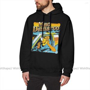 Herr hoodies mac demarco hoodie i sin bil höst cool pullover grå bomull man lång längd xxl lös