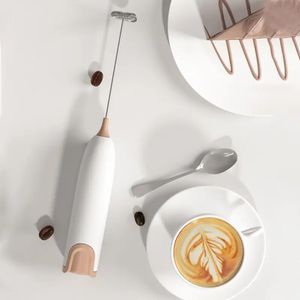 1PC Elektryczne kawa Blender Frother Handheld Eggbeble Bubble Drink Starb Kreatywny elektryczny Elektryczne mikser do kawy Mleko Mleko Whisk Kitchen Narzędzia kuchenne rzeczy