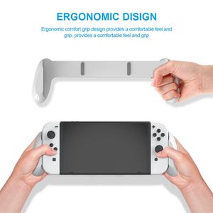 ゲームコントローラージョイスティックハンドルスイッチ用ハンドルホルダーOLEDコンソールコントローラー保護カバーグリップブラケットカード付き