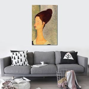 Female Nude Canvas Wall Art Jeanne Hebuterne Iii Amedeo Modigliani Painting Handmade Modern Bedroom Decor