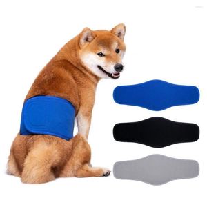 Abbigliamento per cani Pannolino per cuccioli Tessuto indossabile Tinta unita Pantaloni fisiologici con fascia addominale per cani maschi Pantaloncini per animali domestici