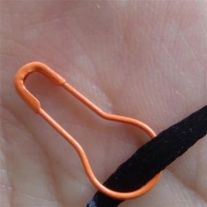 1000 pcs Old Fashioned Safety Pin 22mm brass orange Color Pear Pin good for your DIY craft Hang tags203S