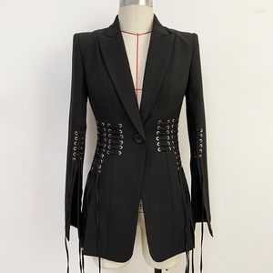 Women's Suits 2023 Slim Fit Sexy Ladies Hollow Out Blazer Outerwear Suit Elegant Female Clothing Wholesale