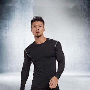 Yoga Outfit Training Tight Fast-Drying Long-Sleeved Sweatshirt Sports Running Basketball Men's Fitness Clothes Football Good Vest Pro