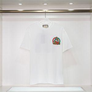 T-shirt da moda T-shirt masculina Designer de gola redonda Manga curta Pulôver feminino com estampa de letras Camisa casual Slim Fit T-shirt Street Wear Tamanho asiático S-XXL GH15