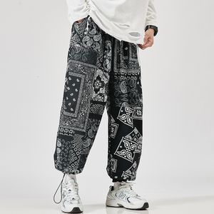 Mężczyzn Pants harem mody jogger presnty koreański mężczyzna luźne duże spodnie śmieszne streetwear męski zwykły 5xl 230718