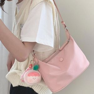 Evening Bags Hobo Bag Korean Style Large Capacity Underarm Candy Color Faux Leather Shoulder Tote Fashion Accessories