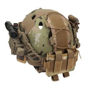 Torby na zewnątrz taktyczna woreczka baterii kasku MK2 pakiet przeciwwagi dla Hunting Airsoft Wojskowy sport 230717