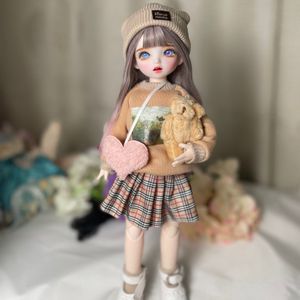 Dockor handgjorda 1/6 mini mode bjd docka söt makeup aktivitetskontakt 30 cm docka prinsessan set tillbehör kläder barn leksaker tjej gåvor 230717