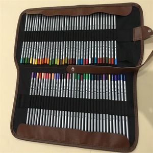 Marco 72 Farben Farbstifte mit Roller-Federmäppchen-Set, ungiftiges Blei, Malstifte, Rolltasche, Paket-Set276M