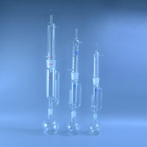 Forniture di laboratorio Condensatore e corpo per estrattore Soxhlet in vetro da 150 ml 250 ml 500 ml con vetreria a spirale Kit234S