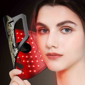 Face Care Devices 7 Colors LED Mask Silicone Gel Near Infrared Pon Therapy Skin Tighten Rejuvenation Anti Wrinkle Aging SPA 230617