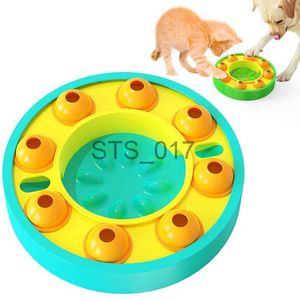 Mangiatoie per ciotole per cani Altre forniture per animali domestici Giocattoli educativi per cani Alimentatore lento Distributore di cibo interattivo Mangiare lentamente Ciotola antiscivolo Pet Cat Dog Training Game Toy x0715