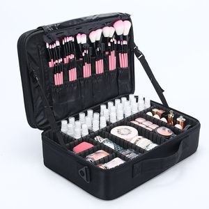 Kosmetiktaschen Hüllen Weiblich Upgrade Kosmetiktasche Hochwertige Reisepinsel-Make-up-Box Bolso Mujer Großer professioneller Beauty-Make-up-Koffer-Organizer 230717