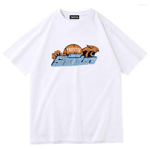 Мужские рубашки Summer O-tshirt Mens Women Fasual Print Forte Funt Pare Cotte Sports Hip Hop Tees Streetwear Streetwear