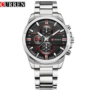 Yeni Curren moda lüks erkekler relogio maskulino tam çelik saat ordu askeri kuvars izleme bilek saati reloj hombre231y