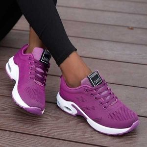 Dress Shoes Fashion Women Running Shoes Breathable Mesh Outdoor Light Weight Sports Shoes Casual Walking Sneakers Lace-up Women Sneaker L230717