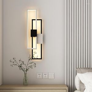 Lampa ścienna nowoczesna dioda do korytarza w sypialni mieszkalnej lampy domowe Home Lights Bedside Sconces AC85-260V Oświetlenie