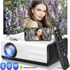 Inne akcesoria projektorowe T01 HD Mini Projector Native1280 x 720p LED Android 2.4G/5Gwifi Projektor wideo Kino Home Smart Film Game Proyector X0717