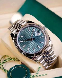 Tasarımcı Moda Erkekler Saatleri 126333 126334 41mm Datejust Otomatik Mekanik Hareket İzle Sapphire Jubilee Bilezik Katlanır Kelp Saati