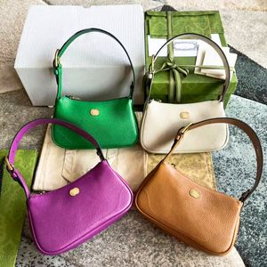 Hobo mini tote halv måne handväska axelväska topphandtag underarm designer väska äkta läder handväska kvinnor mans pochette reser kväll lyxiga kors kroppskoppling väskor