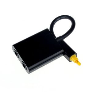 Mini USB Digital Toslink Fibra Óptica Áudio 1 para 2 Fêmea Divisor Adaptador Cabo Micro USB Acessório 266o