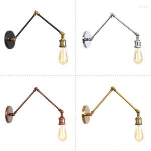 Wall Lamp Long Sconces Reading Led Light Exterior Switch Candles Swing Arm