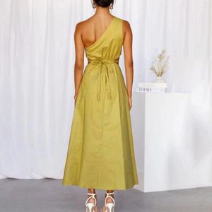 Casual Dresses Soft Women Dress Elegant S-M Summer Long Wedding Party Wear