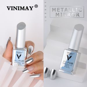 Gel per unghie VINIMAY Metallic Mirror Silver Nail Painting Gel Smalto per unghie Soak Off Gel UV Smalto per unghie Gel per unghie Lacque Prime 230717