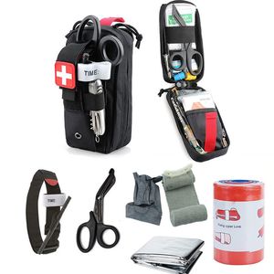 Sacos ao ar livre tático Molle EDC bolsa EMT bandagem de emergência torniquete tesoura IFAK kit de primeiros socorros bolsa de sobrevivência pacote militar 230717