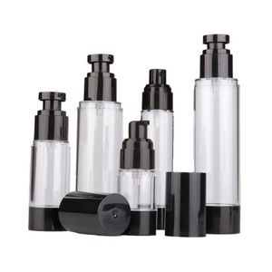 15 30 50 80 100 120ml Airless Pump Bottle Vazio Travel Lotion Container Plastic Fine Mist Spray Bottles for Liquid Foundation, Lotion, Kjeh