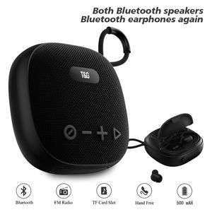 TG813 Przenośny bezprzewodowy mini głośnik z zestawem zestawu słuchawkowego Bluetooth subwoofer stereo kolumna FM Radio BT 5.3 głośnik