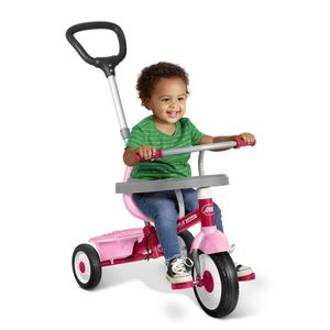 , 3-in-1 Stroll N Trike, 3 Stages Grows with Child, Pink Tricycle