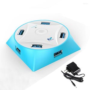 MT-VIKI 7 Port USB3.0 Hub SS Super Speed ​​USB 3.0 Dystrybutor z zewnętrznym zasilaczem DC MT-317