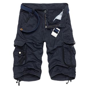 Мужские шорты Summer Cotton Cargo Fashion Multi Pocket Solid waist Lose Outdoor Mid Range нет ремня 230718