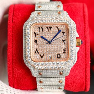 Designer orologi Diamond orologio movimenti meccanici automatici impermeabili uomo braccialetto sapphire business in acciaio inossidabile orologio da polso da polso da polso da 40 mm Montre de Luxe