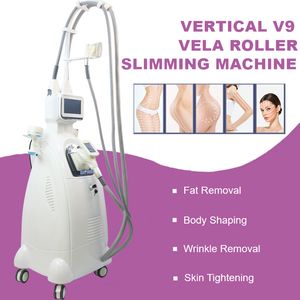 Professionell Vela Roller lokaliserad fettborttagningsmaskin Vakuum Dubbelhaka Borttagning Kavitation Kroppsformning RF Skinföryngring Tightener Beauty Equipment