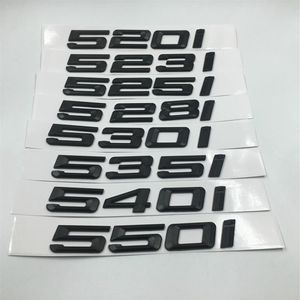 ABS 520i 523i 525i 528i 530i 535i 540i 550i Trunk Lid Rear Emblems Badge Black Letters For BMW 5-Series E60 E61 F11 Emblem300C