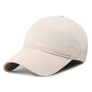 Bollkapslar 6064 cm xxxl Big Size Plain Soft Baseball Cap för män Big Head Justerbar Cotton Dad Caps Premium Quality 230717