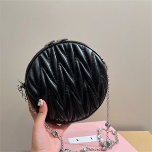 Fashion Women Round Bags Coin Purses Luxury Designer Genuine leather Crossbody Shoulder Bag Famous Brand Diamond Chain Handbag Shopping Tote