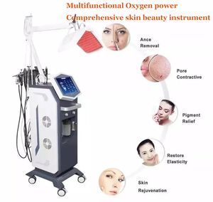 PDT LED Professionale multifunzionale 13 in 1 Microdermoabrasione pulizia profonda Hydra Aqua jet peel machine con analizzatore della pelle