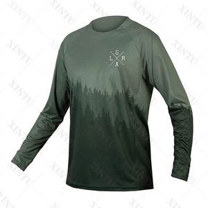 Cycling Shirts Tops Loose Rider Mens Long Sleeve Jersey Mtb Shirt BMX Downhill Camiseta Motocross Mx Enduro Breathable Apparel 230717