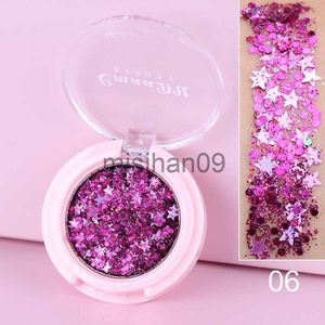 Altro trucco più economico Viso Eye Highlight Powder Eyeshadow Palette Shining Paillettes Pentagram Moon Diamond Framment Eye Shadow Dropshipping J230718