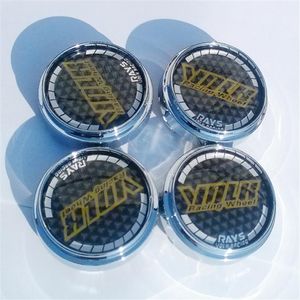 Volk Işınları İçin 4x Karbon Tekerlek Kapakları Merkez Hub Kapakları Evrensel 68mm Araç Tekerlek Kapakları Krom Abs Tekerlek Merkezi Hub Kapakları 4pcs Lot3110