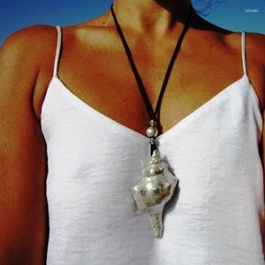 Anhänger Halsketten Einfache Übertreiben Conch Halskette Mode Kragen Schlüsselbein Kette Choker Hals Schmuck Dropship
