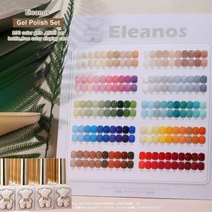 Nagelgel Eleanos 100 Farben Nagellack-Set, offener Salon, gebrauchte UV-LED-Kollektion, benötigt Top Coat, Großhandel, Soak-Off-Set, 15 ml, 230718